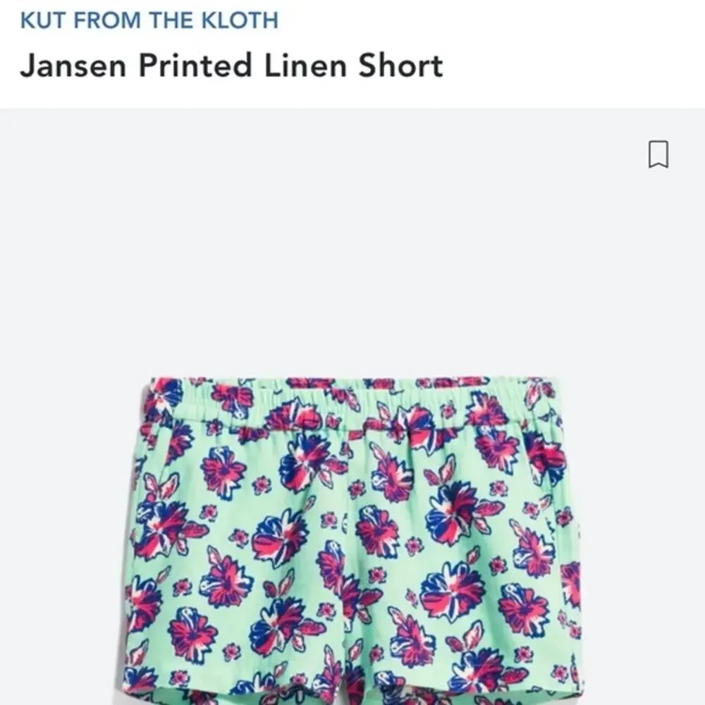 Kut from the Kloth | Womens Floral Linen Shorts | Size 8 - Picture 7 of 7